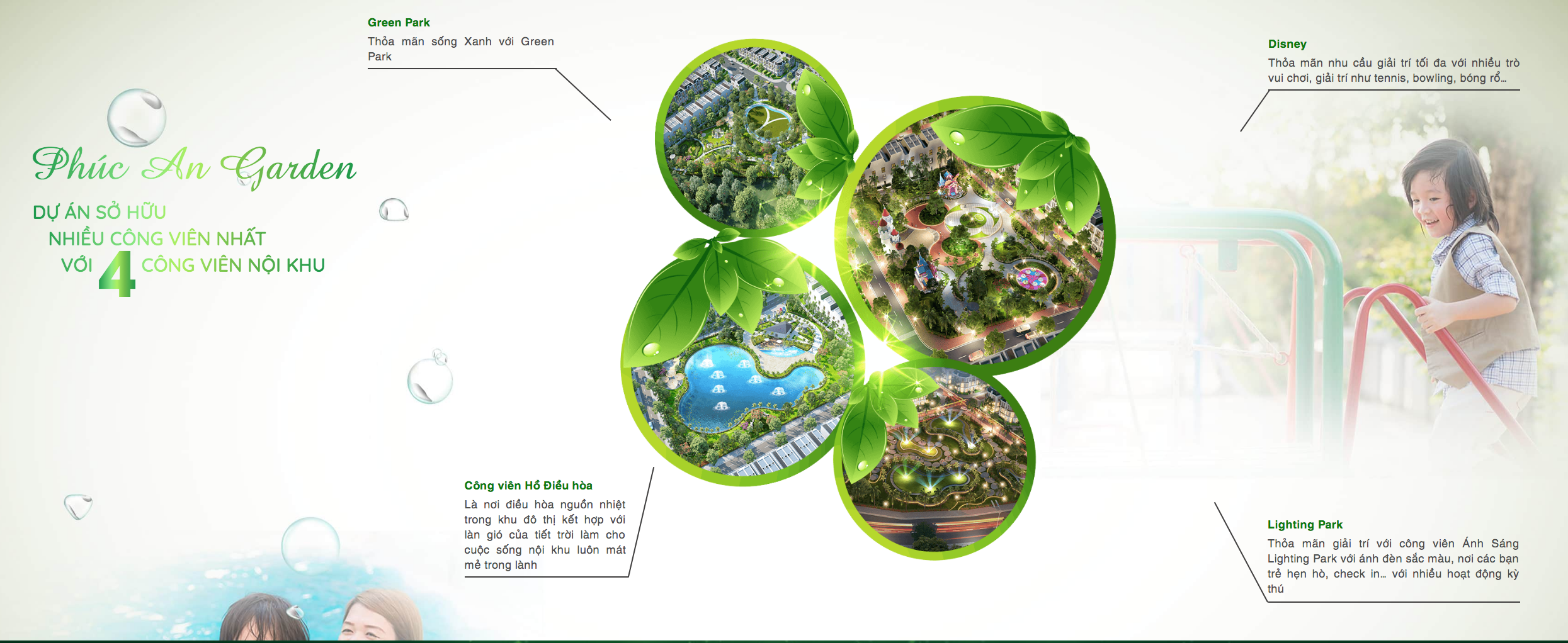 4 công viên chức năng Phúc An Garden