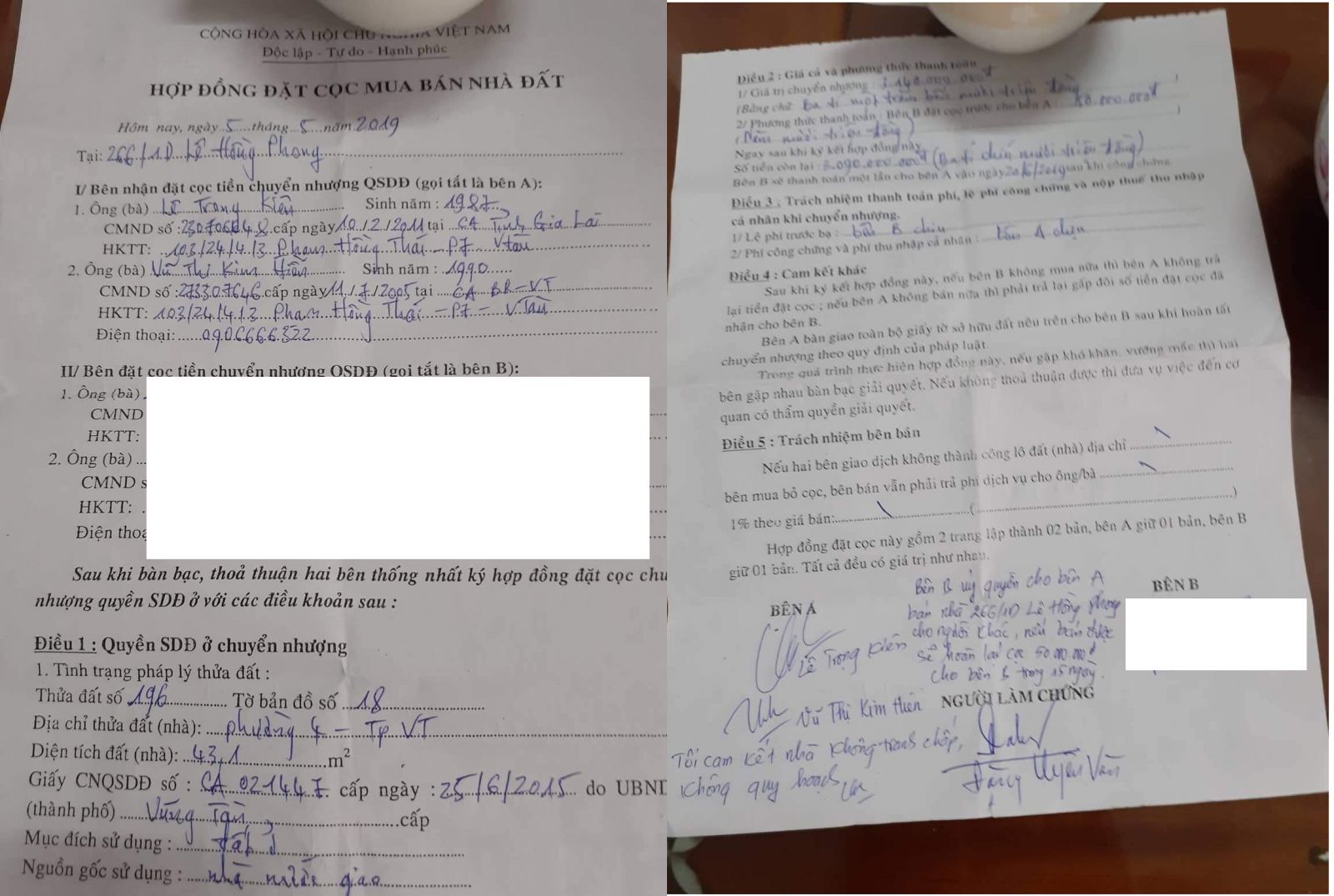 nhà số 266:1D Đường Lê Hồng Phong, Phường 4, TP.Vũng Tàu lừa đảo-1.jpg