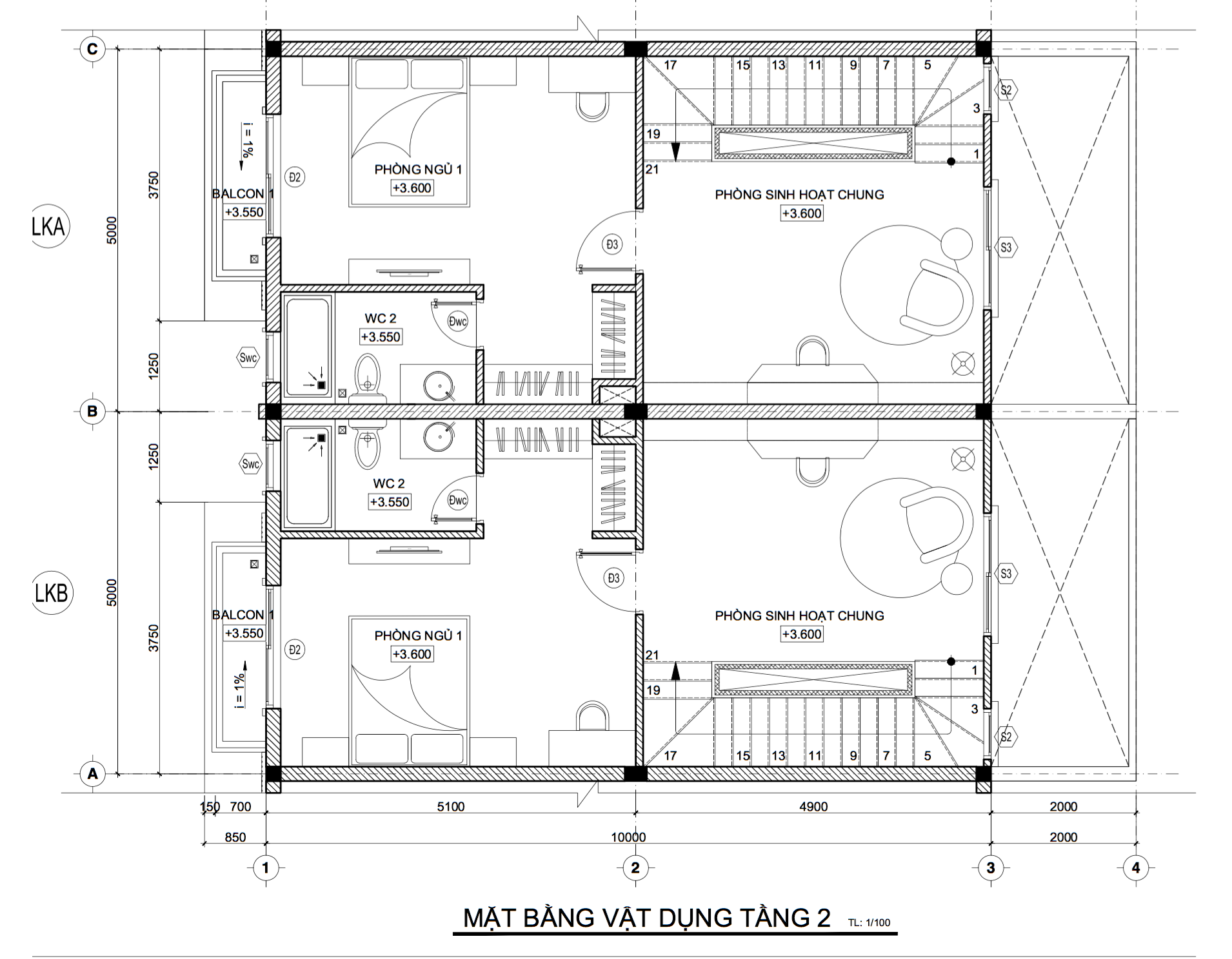 Bản vẽ thiết kế nhà Phúc An Garden-MB VD TANG 2