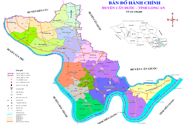 Bản đồ quy hoạch huyện Cần Đước năm 2019 - 3