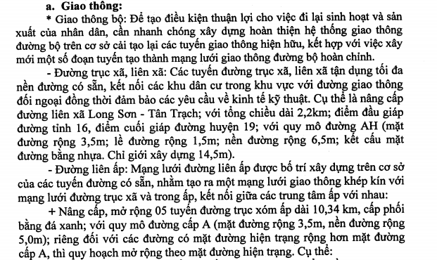 Quy hoạch hạ tầng kỹ thuật Long Sơn - 1