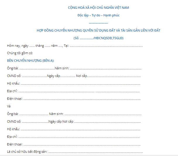 Hợp đồng mua bán nhà đất - 5