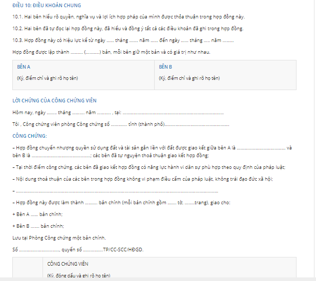 Hợp đồng mua bán nhà đất - 10