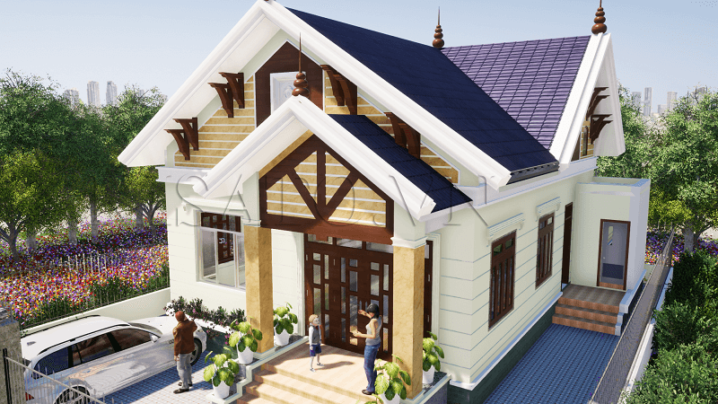 Mẫu nhà cấp 4 đẹp - 7