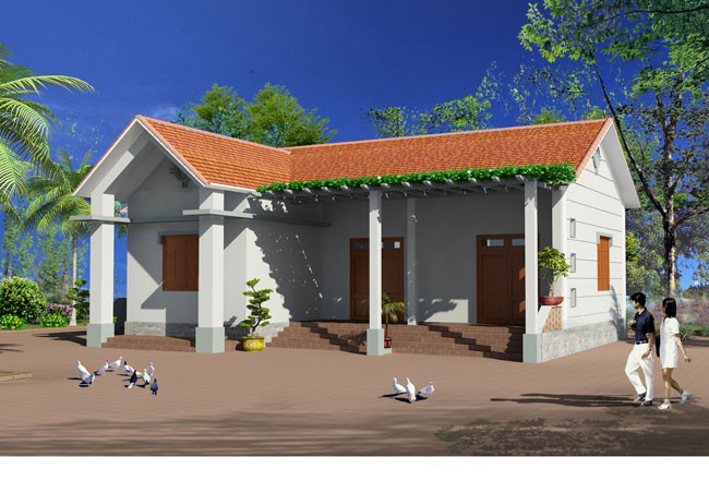 Mẫu nhà cấp 4 đẹp - 1