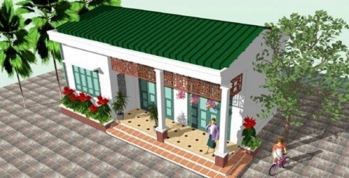 Nhà cấp 4 mái thái lợp tôn - 3