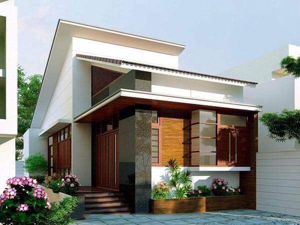 Mẫu nhà cấp 4 đẹp 5x20m kiểu nhà có gác lửng - 4