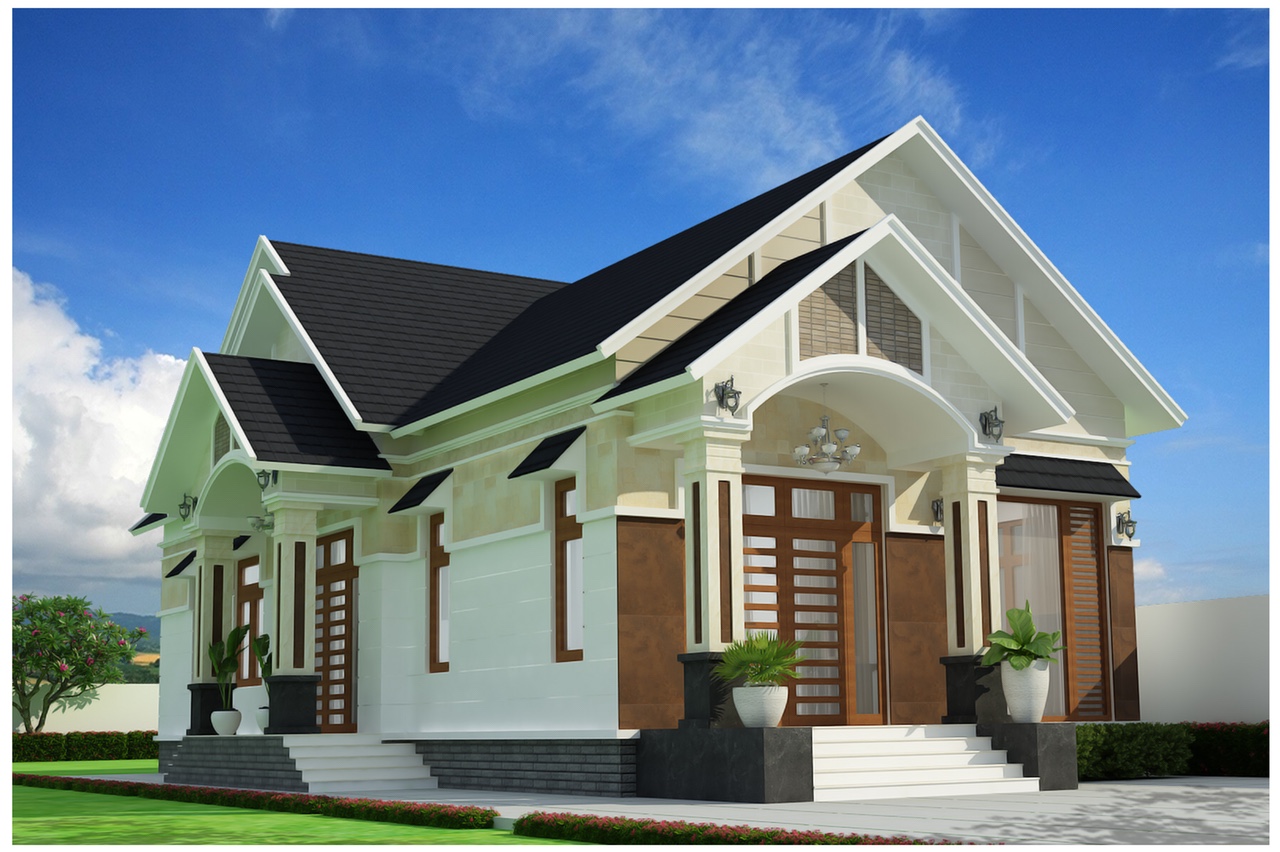 Nhà cấp 4 gác lửng hiện đại - 2