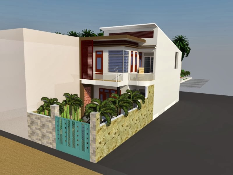 Nhà cấp 4 mái bằng 5x20 - 4