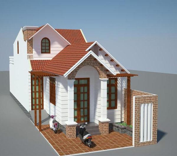 Nhà cấp 4 mái thái có gác lửng - 4