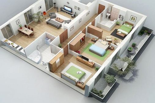 Nhà cấp 4 mái thái hiện đại - 2