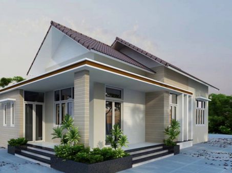 Nhà cấp 4 mái thái hiện đại - 4