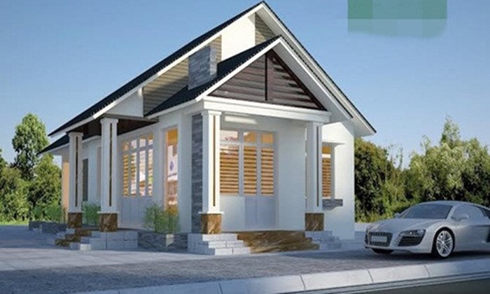 Nhà cấp 4 đơn giản 2 phòng ngủ mái thái - 7