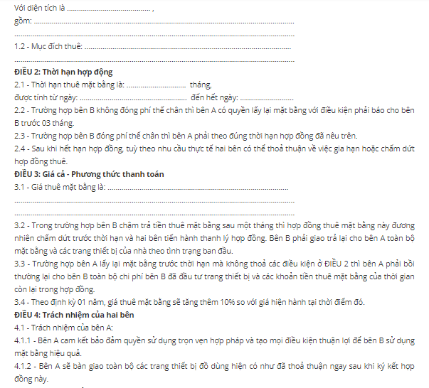 Hợp đồng thuê mặt bằng - 5