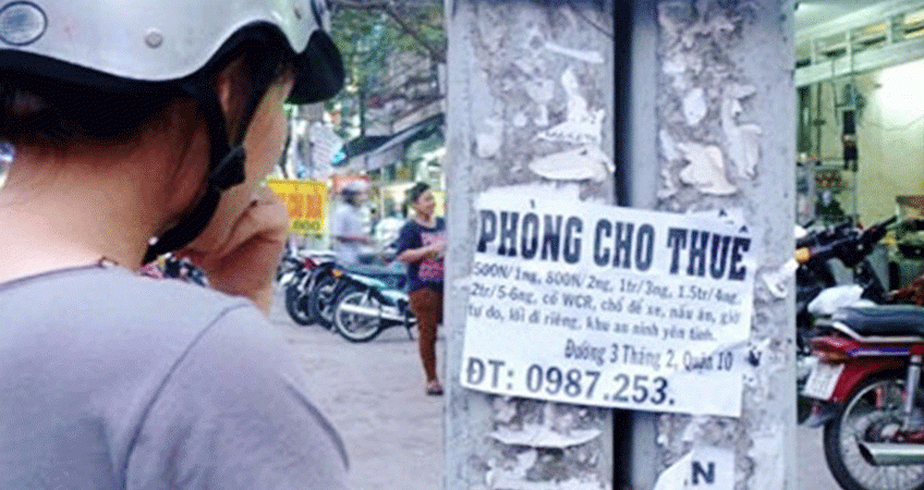 tờ rơi phòng trọ với mức giá hấp dẫn