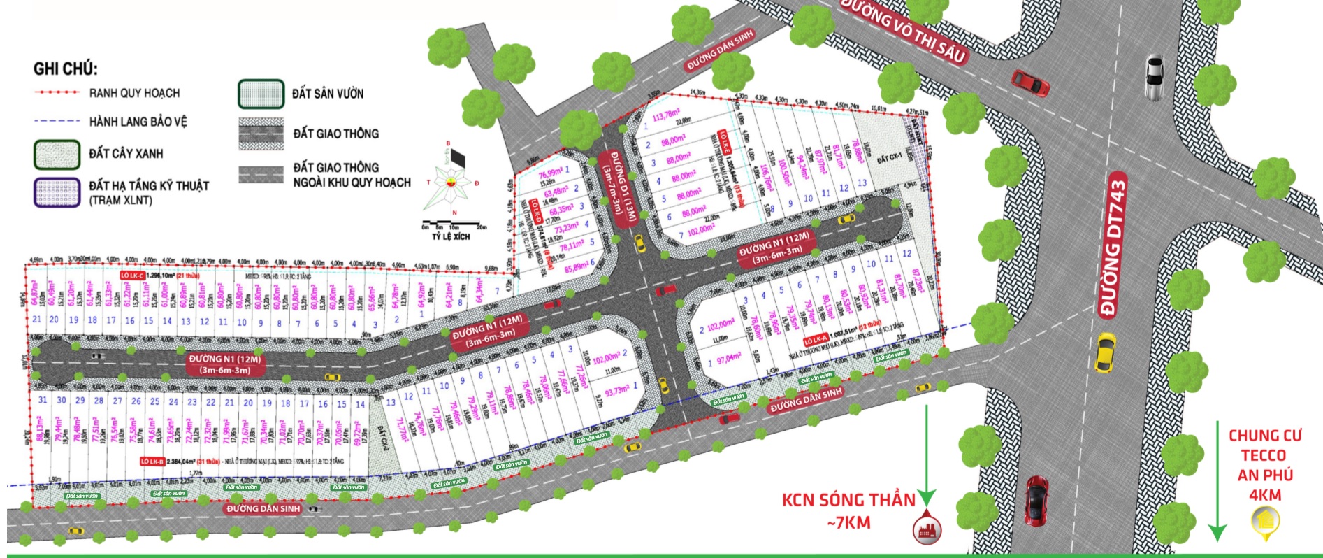 Bản đồ quy hoạch Hoàng Tiến Central