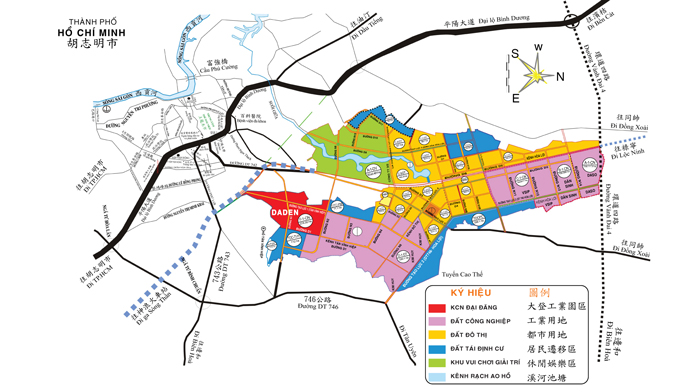 Vị trí khu công nghiệp Đại Đăng