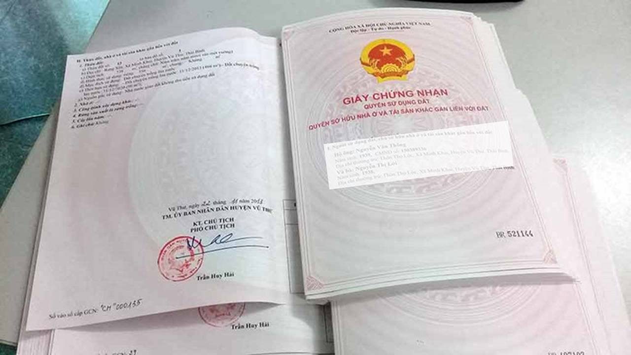 luật đứng tên sổ đỏ mới nhất - 1