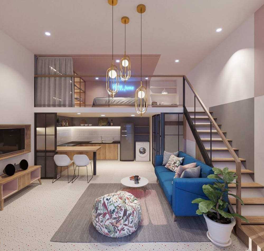 Nhà 1 tầng có gác lửng đẹp 9