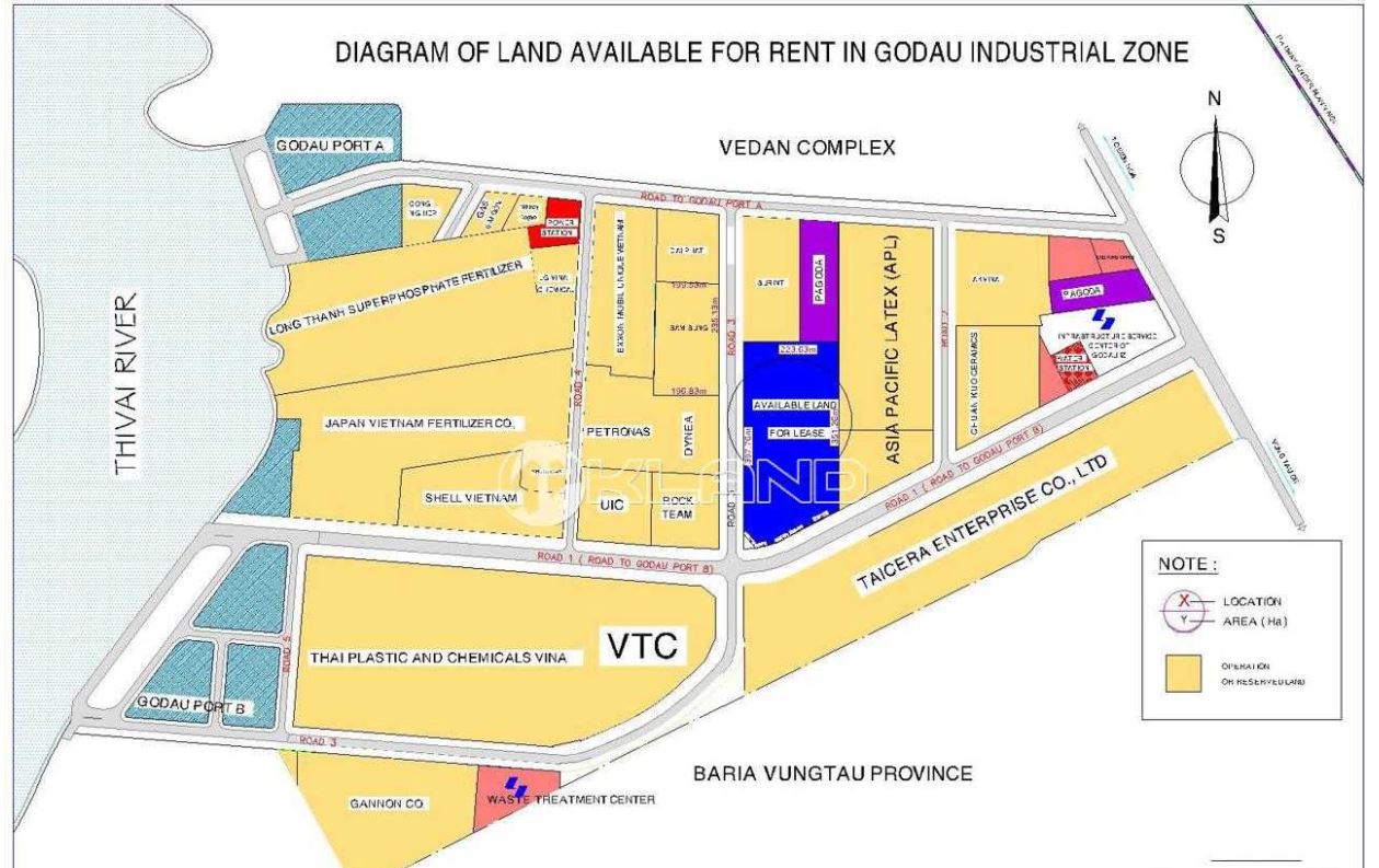 Bản đồ quy hoạch Khu công nghiệp Gò Dầu