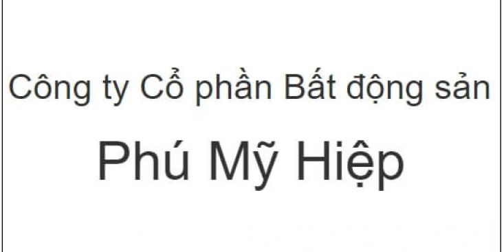 Công ty Cổ phần Bất động sản Phú Mỹ Hiệp (thông tin đầy đủ)
