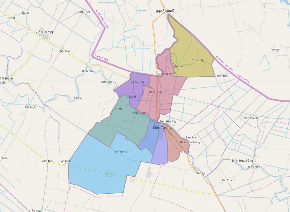 quyết định phê duyệt 1/500 thị xã Kiến Tường 2