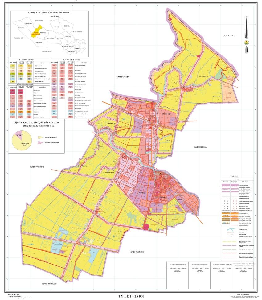 quyết định phê duyệt 1/500 thị xã Kiến Tường 1