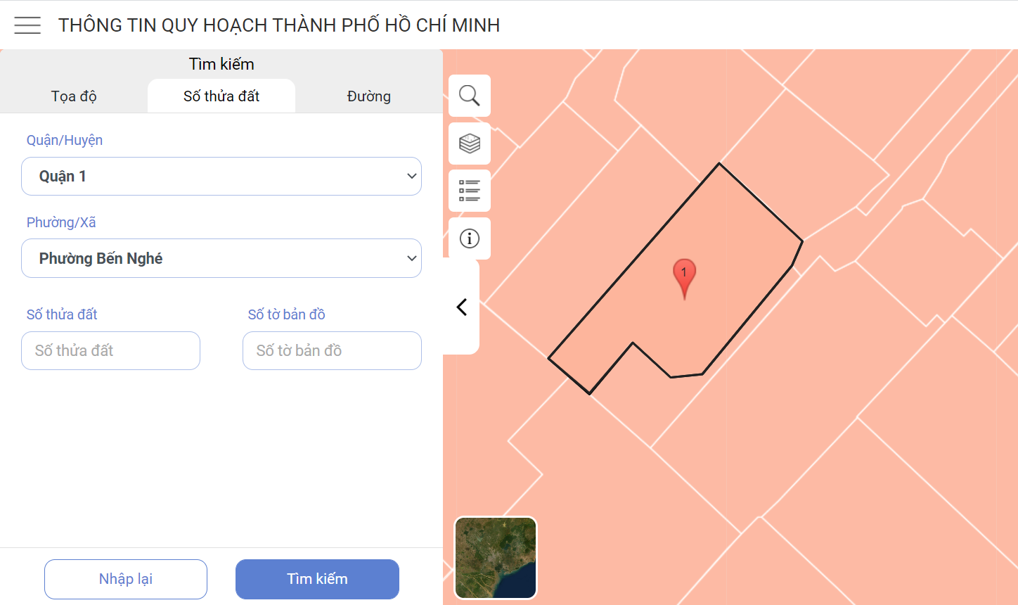 Tra cứu quy hoạch bằng máy tính