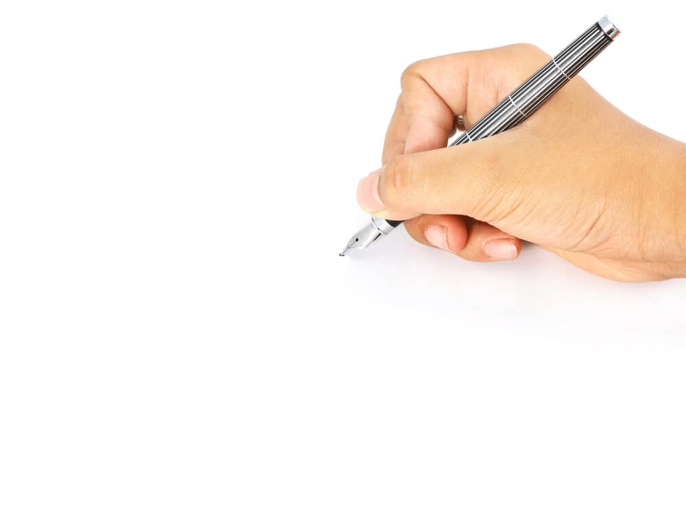 mẫu giấy cho tặng đất viết tay 2