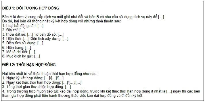 hợp đồng ký gửi nhà đất 4