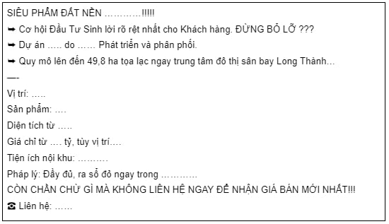 mẫu quảng cáo bán đất 3