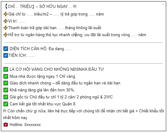 mẫu quảng cáo bán đất 4