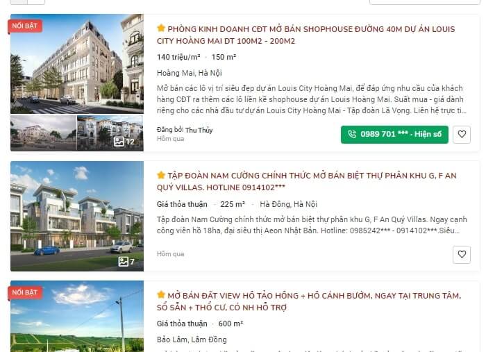 mẫu đăng tin bán nhà đất 2