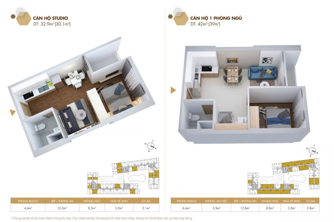 Thiết kế căn hộ tại dự án