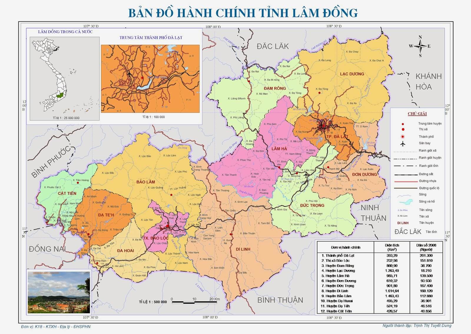 bản đồ huyện Bảo Lâm, Lâm Đồng 2