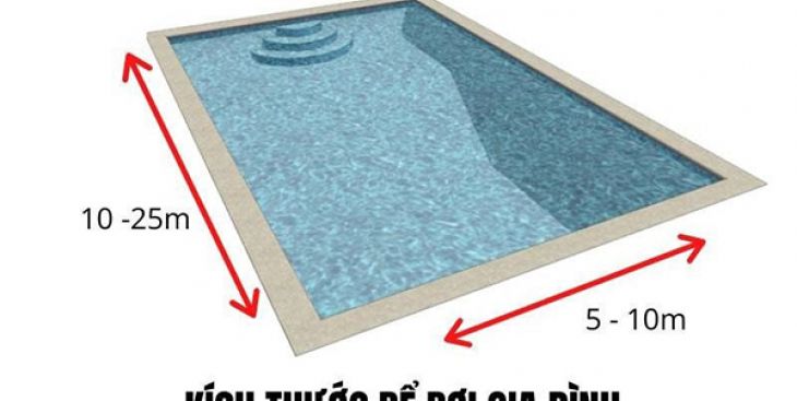 Tiêu chuẩn thiết kế bể bơi gia đình và một số lưu ý khi thi công