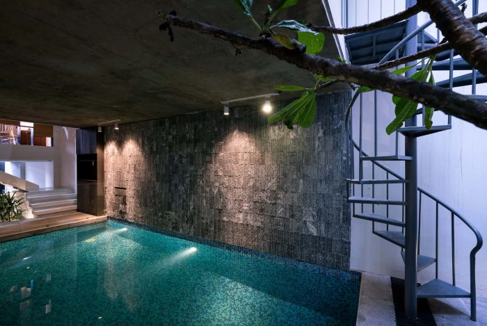 Xây bể bơi mini trong nhà-2