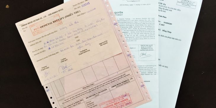 Hướng dẫn cách làm thủ tục mua bán xe máy mới nhất