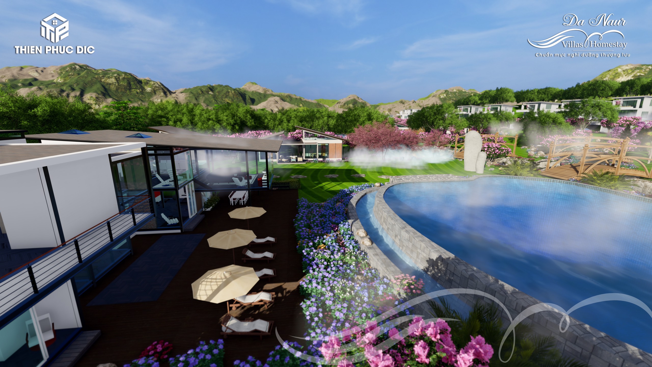 Hồ bơi tràn bờ Da Naur