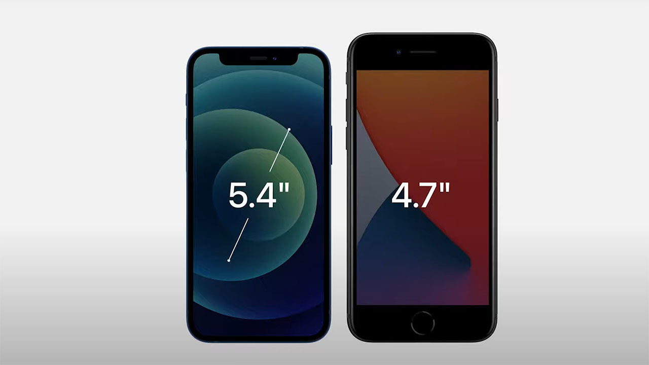 Màn hình IP12 mini khá nhỏ