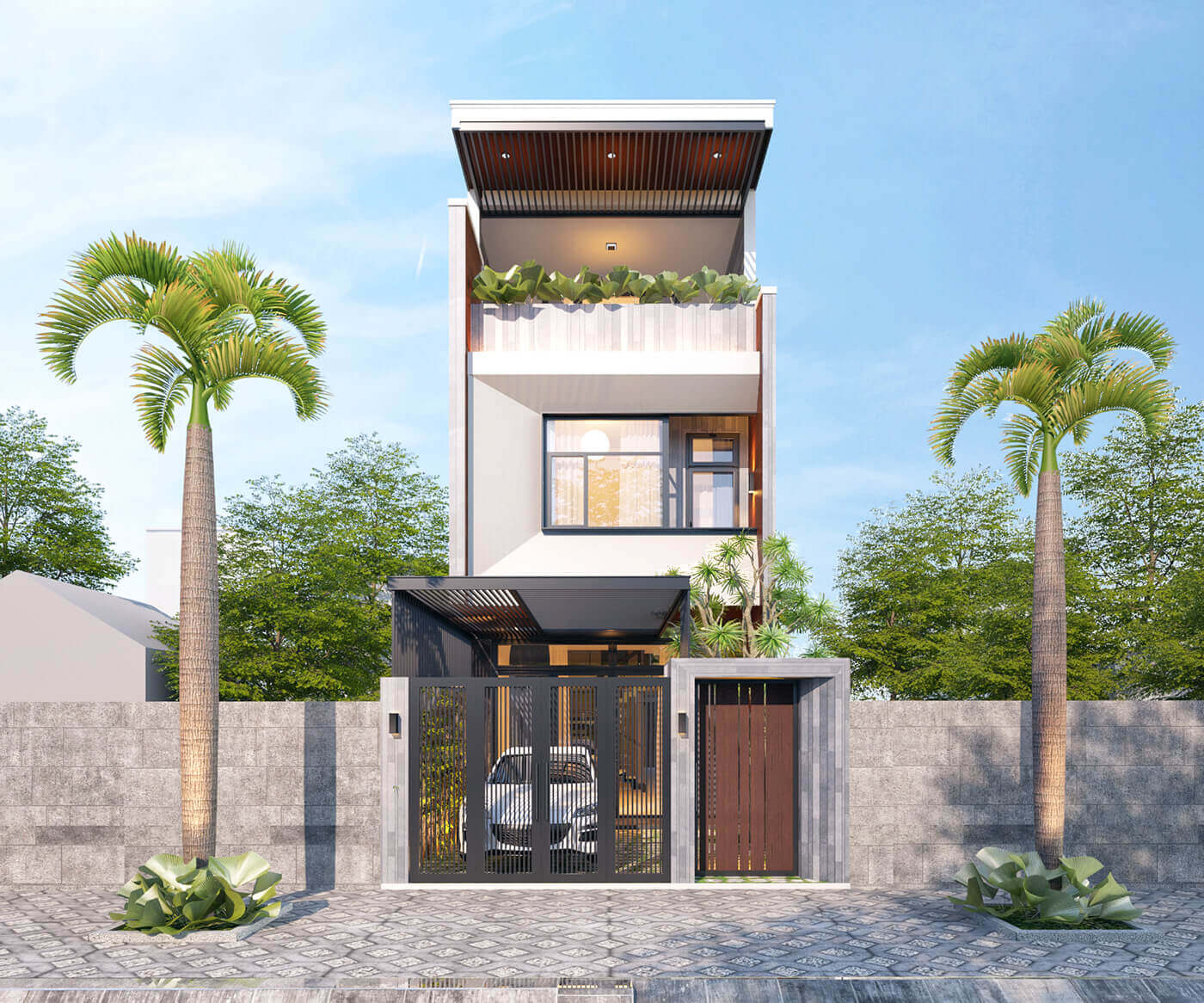 Thi công nhà phố trọn gói - 1