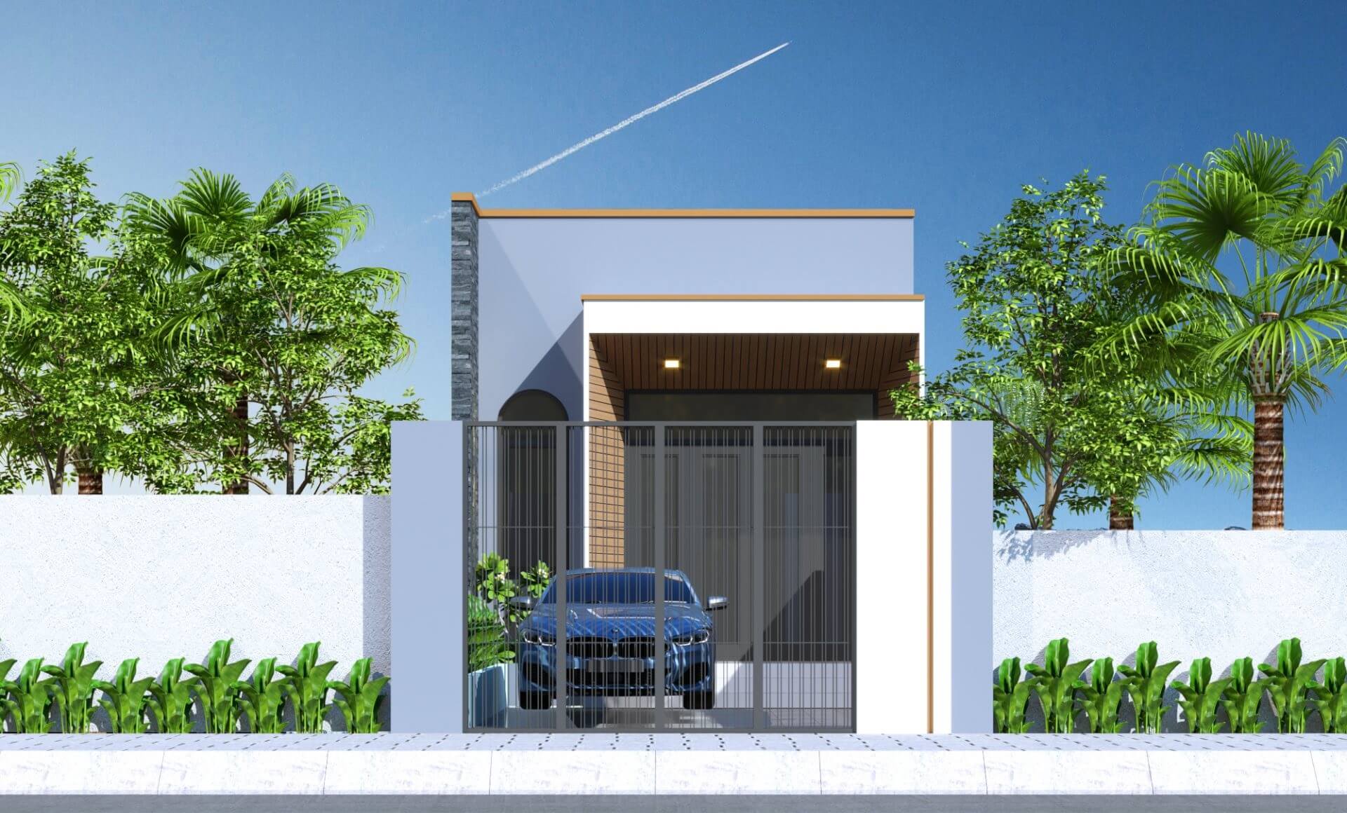 mẫu thiết kế xây dựng nhà phố đẹp 1