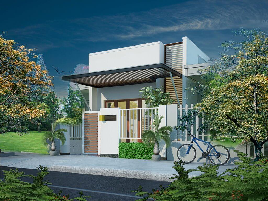 mẫu thiết kế xây dựng nhà phố đẹp 4