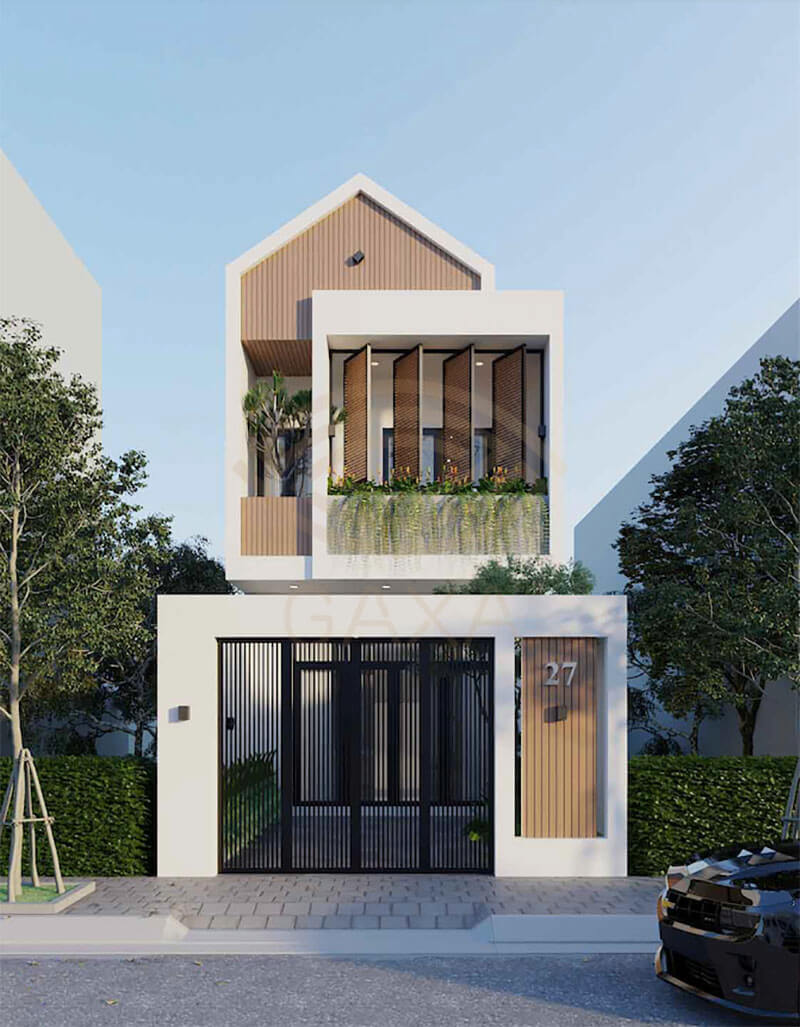 Xây nhà phố 1 trệt 1 lầu - 10