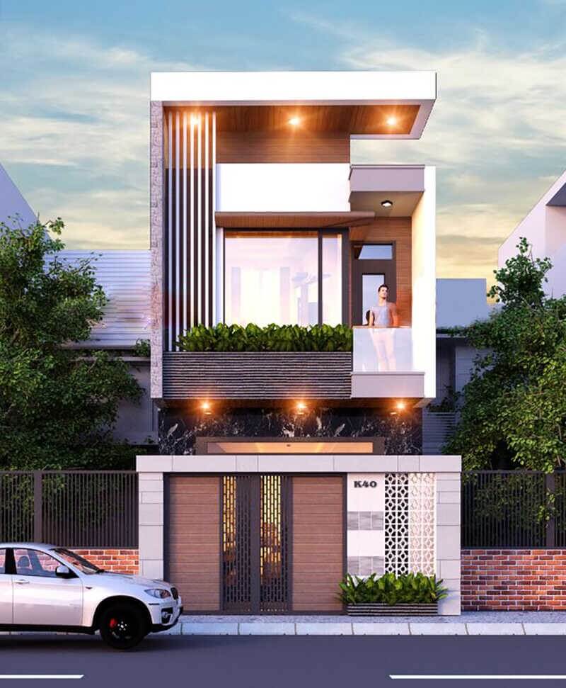 Xây nhà phố 1 trệt 1 lầu - 3