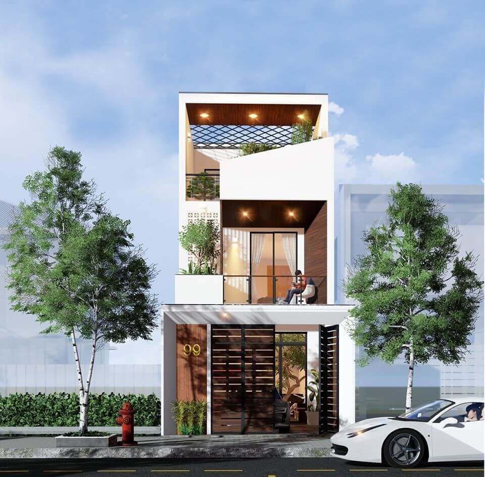 Xây nhà phố 1 trệt 1 lầu - 5