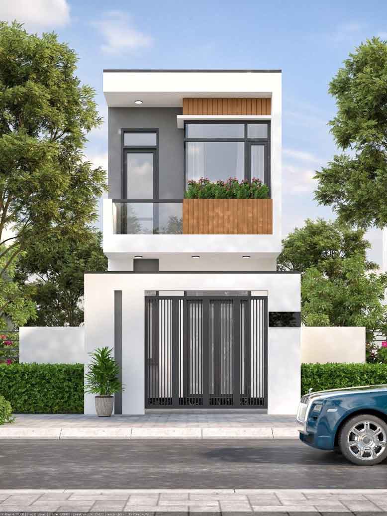 Xây nhà phố 1 trệt 1 lầu - 8