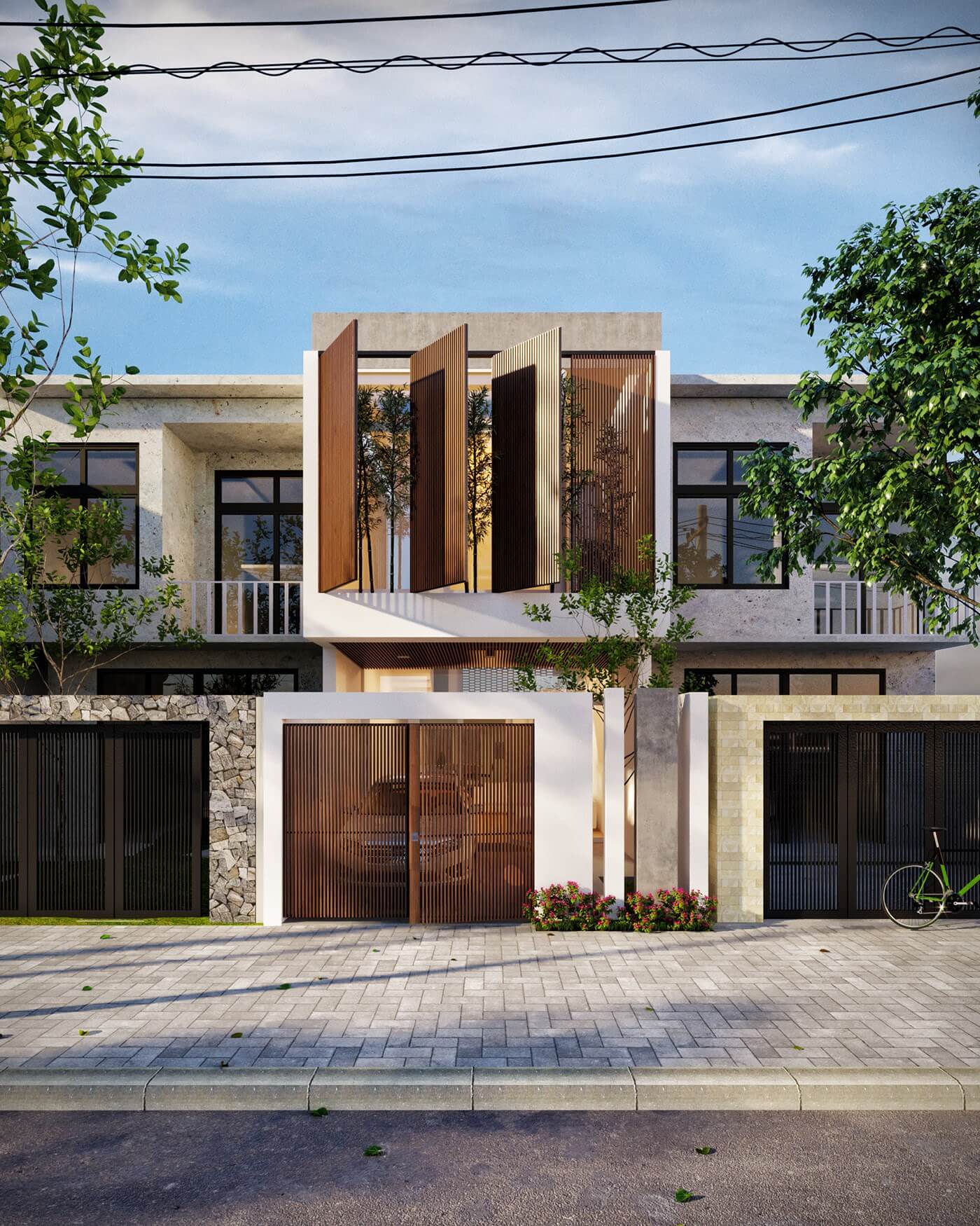 Xây nhà phố 1 trệt 1 lầu - 9